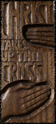 Jesus takes up the Cross