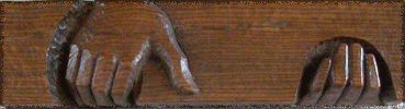 Simon of Cyrene helps Jesus carry the cross